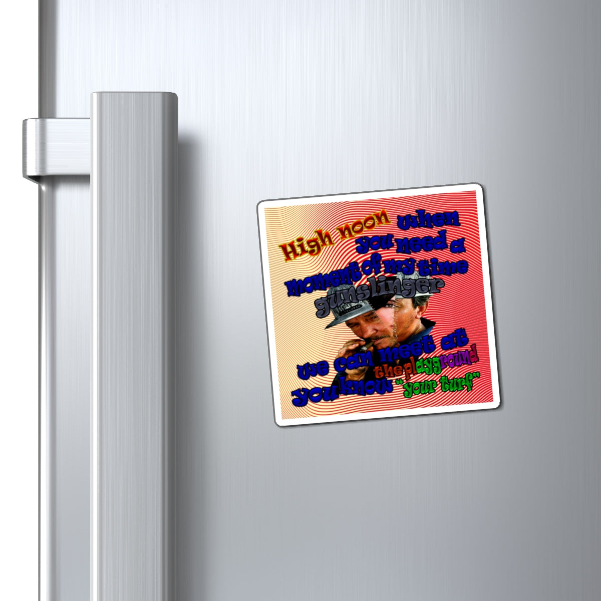 high noon - Magnets - (yellow-orange wave)