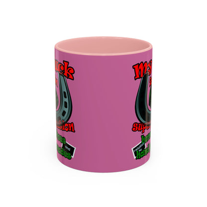 my luck - Accent Mug (light pink)
