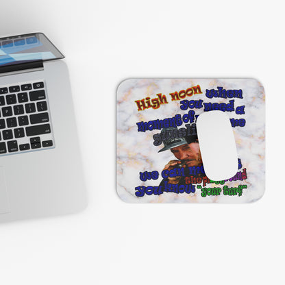 high noon - Mouse Pad (Rectangle) (white marble)