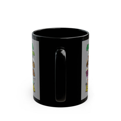 the bum's shit - Black Mug (grey)