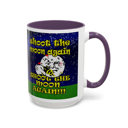 shoot the moon again - Accent Mug ('snoops' background)