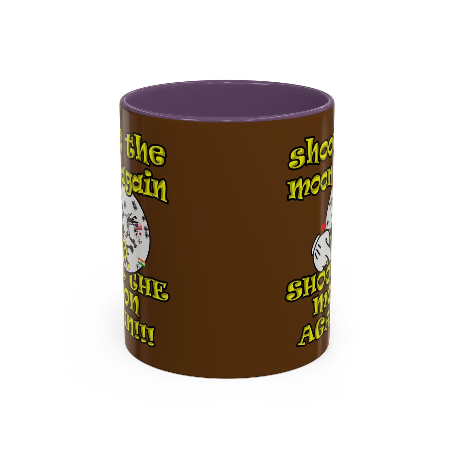 shoot the moon again - Accent Mug (brown)