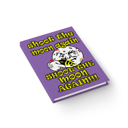 shoot the moon again - journal-blank (light purple)