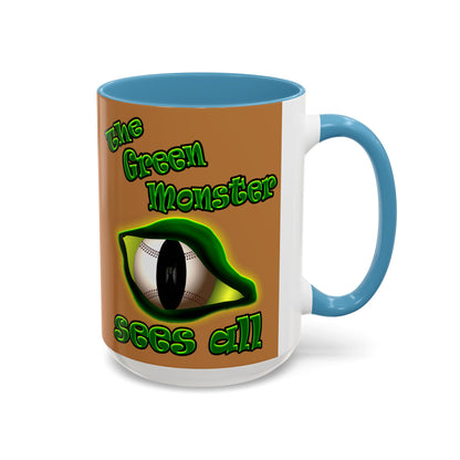 green monster - Accent Mug (light brown)
