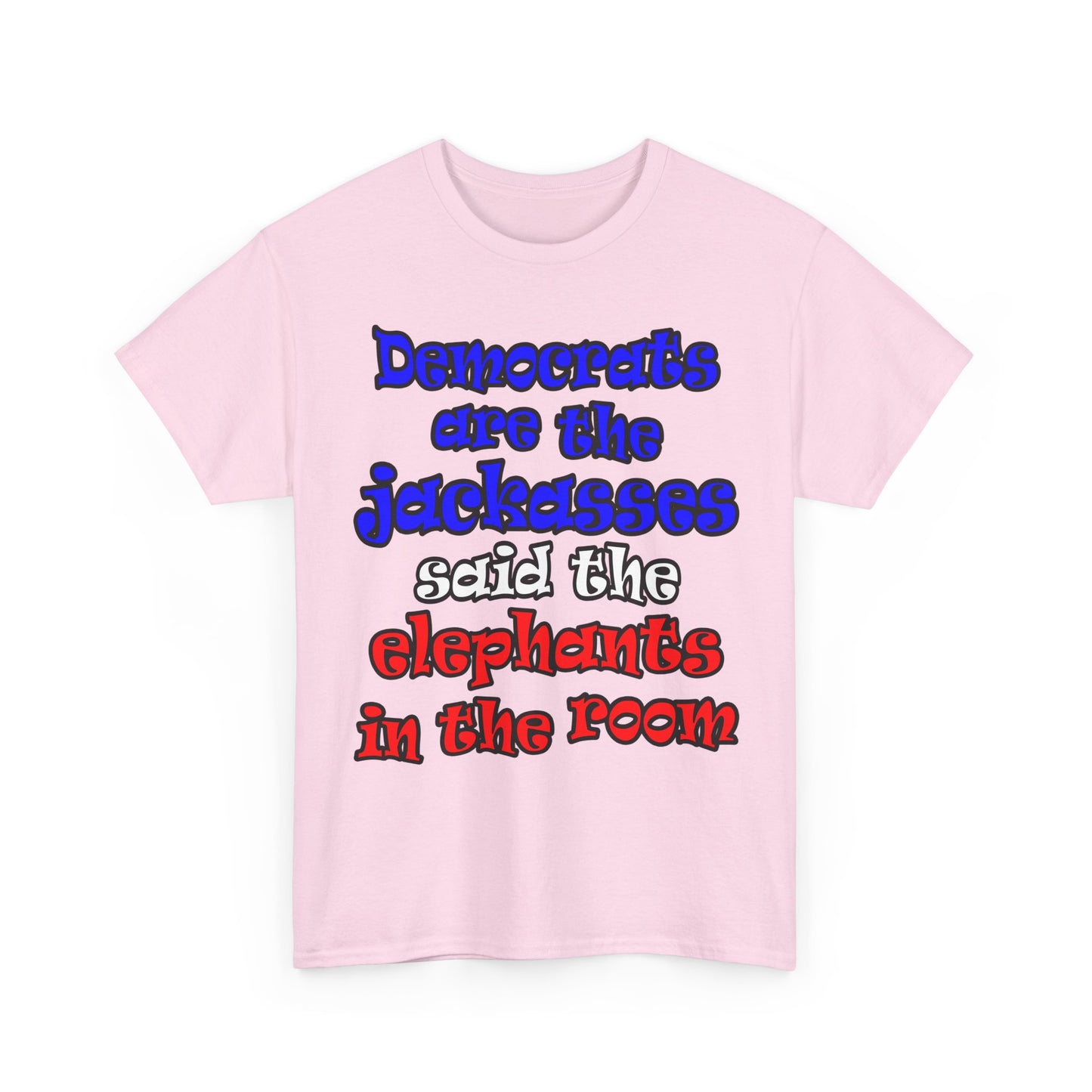 donkeys and elephants - Unisex Heavy Cotton Tee