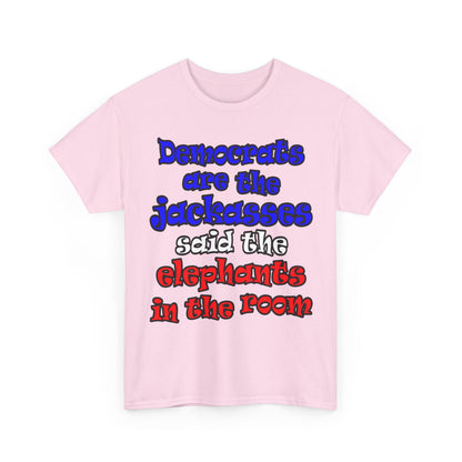 donkeys and elephants - Unisex Heavy Cotton Tee