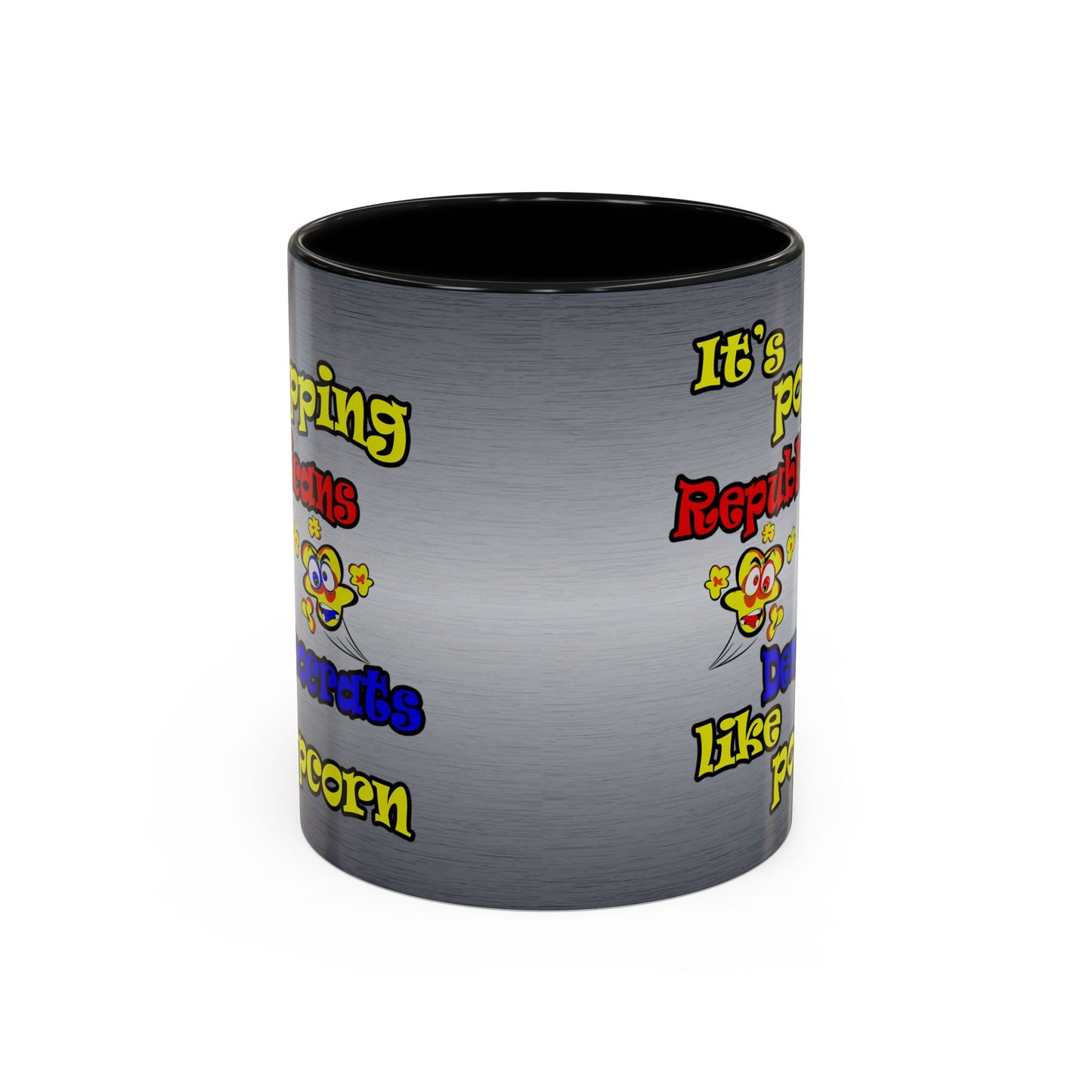 popping like popcorn - Accent Mug (brushed nickel)