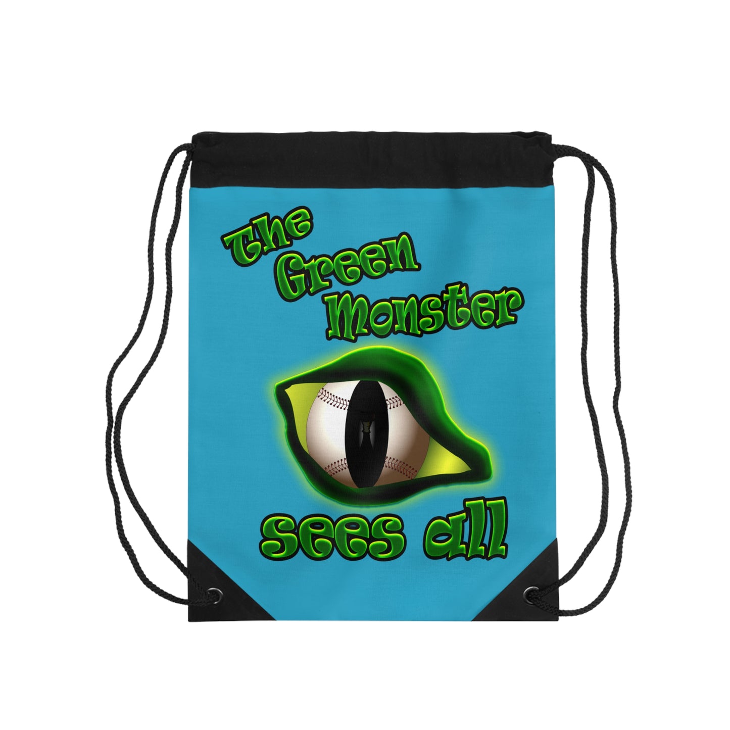 green monster - Drawstring Bag (turquoise)