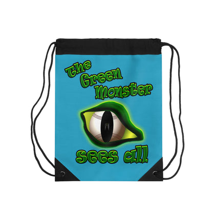 green monster - Drawstring Bag (turquoise)