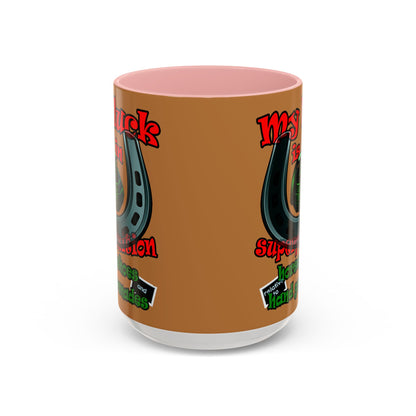 my luck - Accent Mug (light brown)