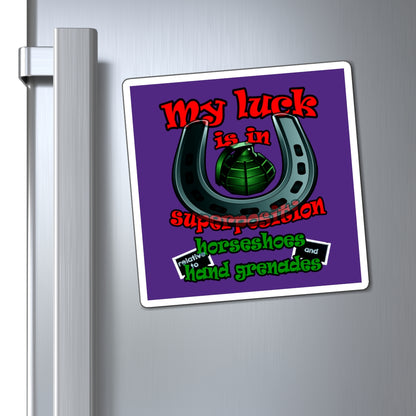 my luck - Magnets - (purple)