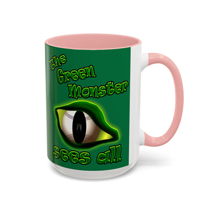 green monster - Accent Mug (dark green)