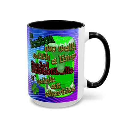 celtics logo - Accent Mug (purple wave)