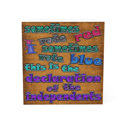 declaration of the independents - note cube (brown papyrus)
