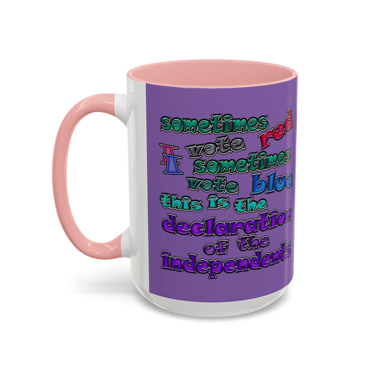 declaration of the independents - Accent Mug (light purple)