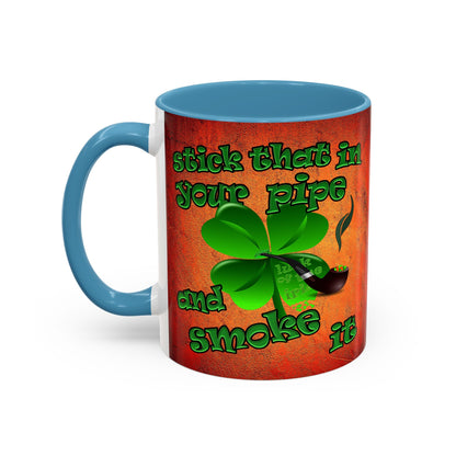 celtics logo - Accent Mug (burnt orange)