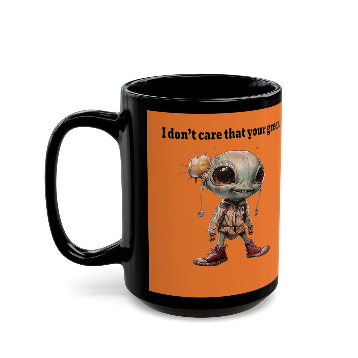 I don't care that your grey - Black Mug (crusta)