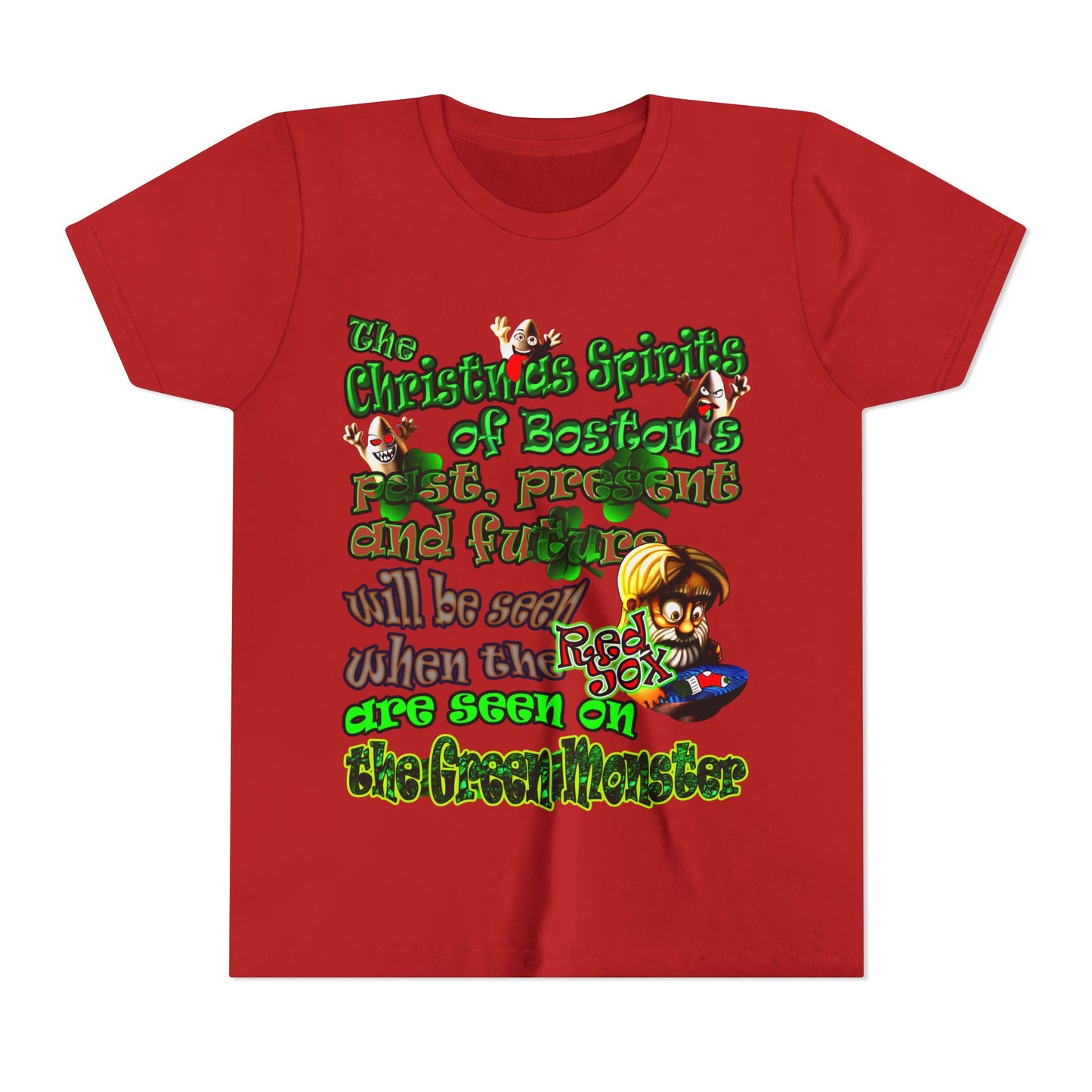 christmas spirits of boston - Youth Short Sleeve Tee