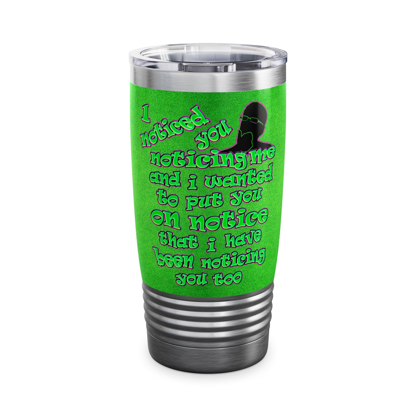 noticed you noticing - Ringneck Tumbler, 20oz (green turf)