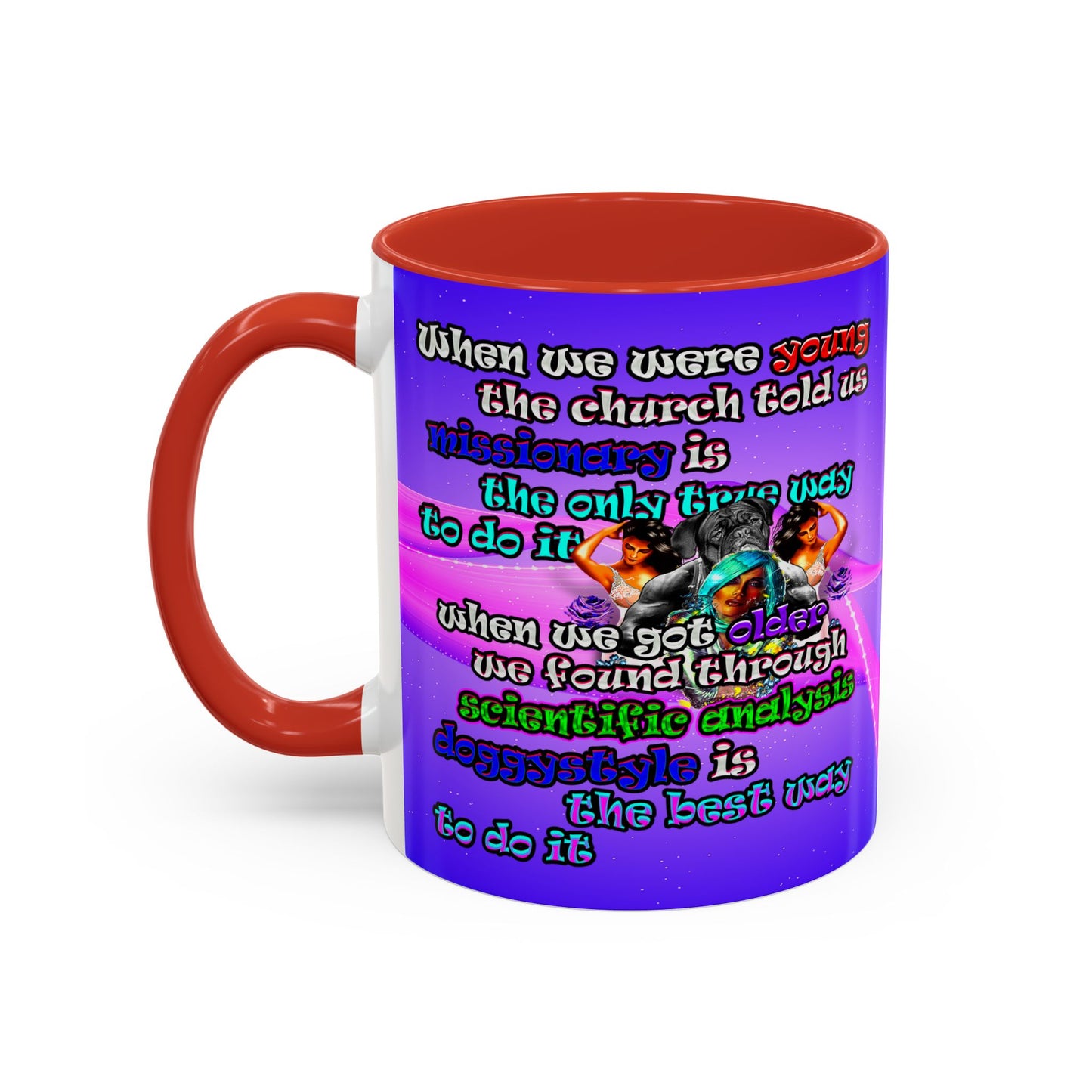 doggystyle - Accent Mug (purple-pink wave)