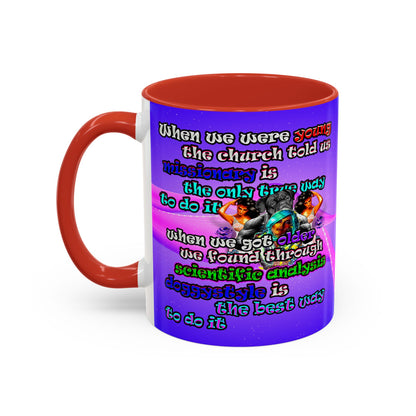 doggystyle - Accent Mug (purple-pink wave)