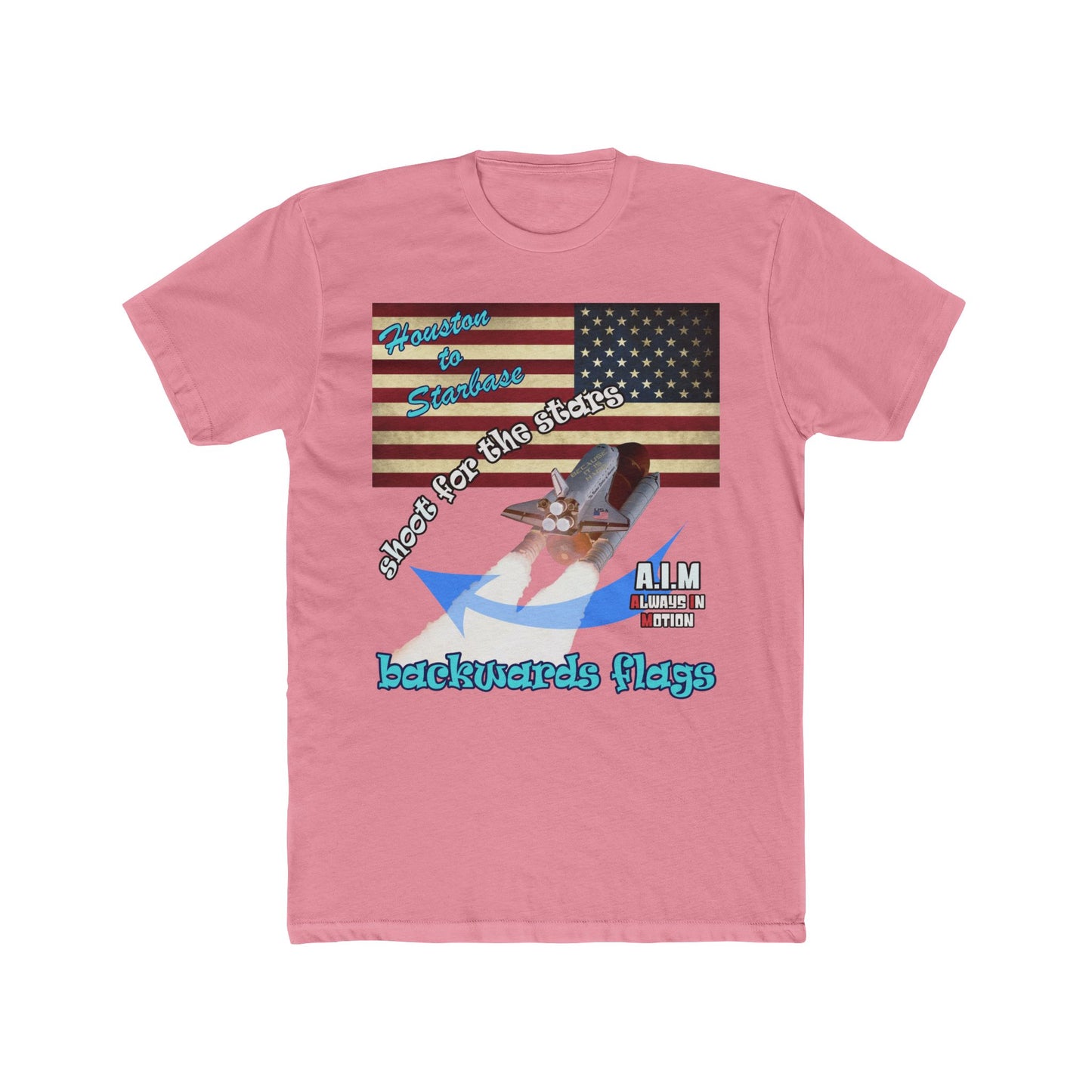 shoot for the stars - Men's Cotton Crew Tee