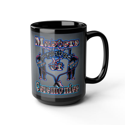em cee squared - Black Mug (grey-light grey)