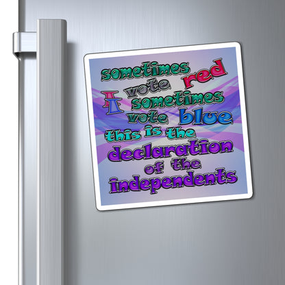 declaration of the independents - Magnets - (light blue-pink wave)
