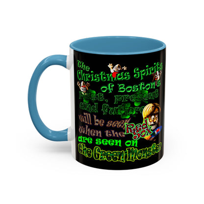 christmas spirits of boston - Accent Mug (black)