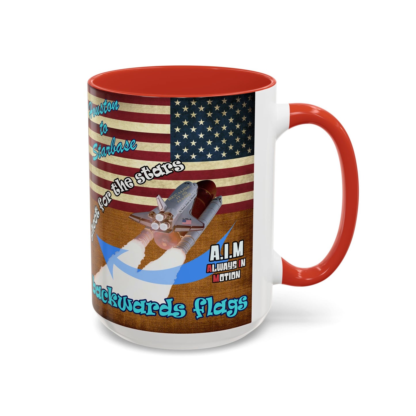 shoot for the stars - Accent Mug (brown papyrus)