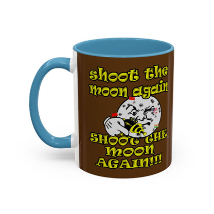 shoot the moon again - Accent Mug (brown)