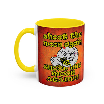 shoot the moon again - Accent Mug (burnt orange)