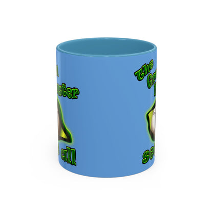 green monster - Accent Mug (light blue)