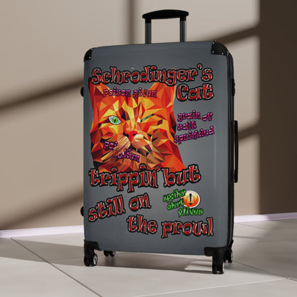 schrodinger's cat - Suitcase (grey-light grey)