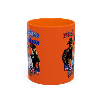 rw&b lives matter - Accent Mug (orange)