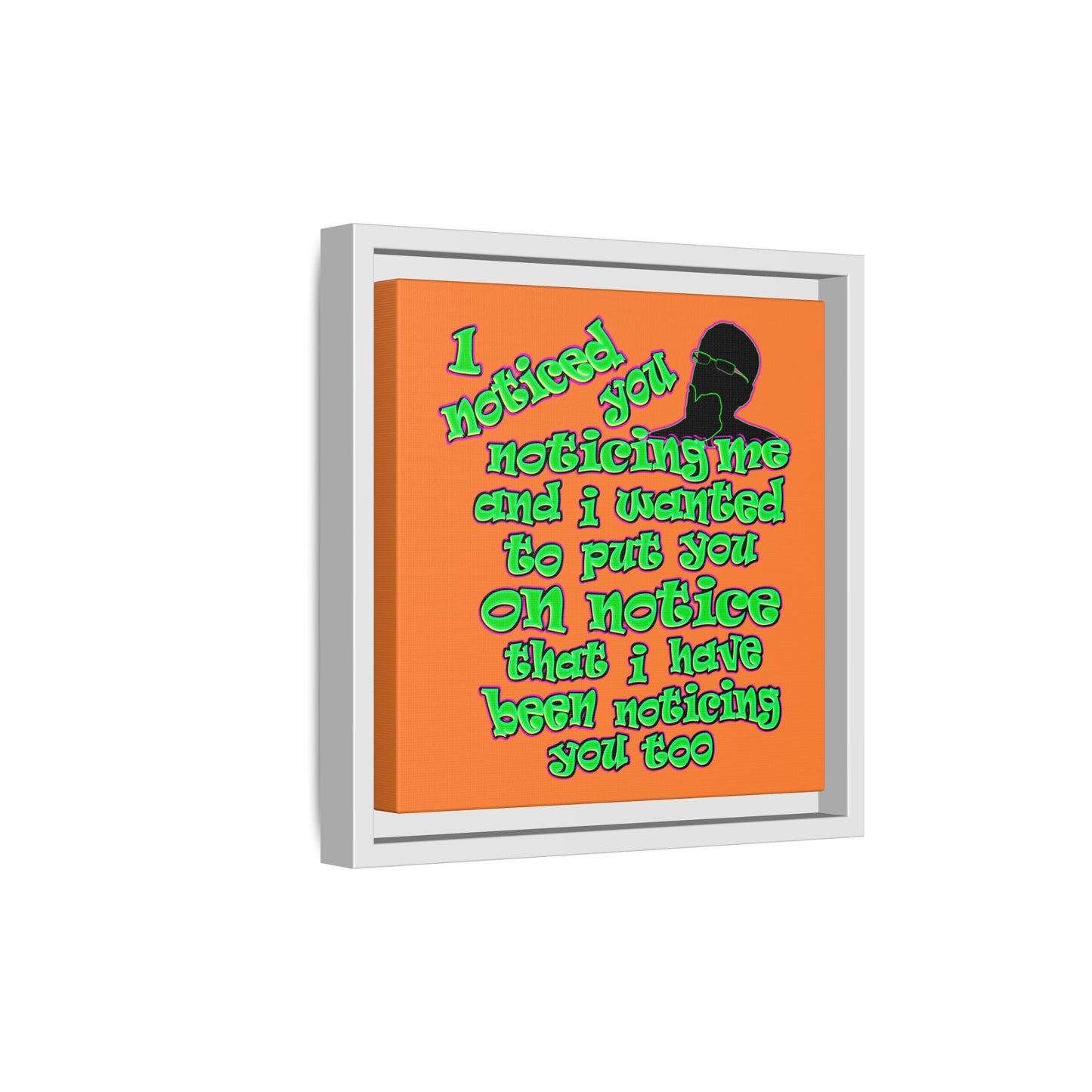 noticed you noticing - framed canvas art (crusta)