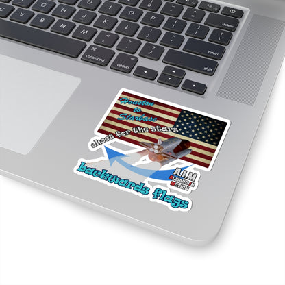 shoot for the stars - Kiss-Cut Stickers