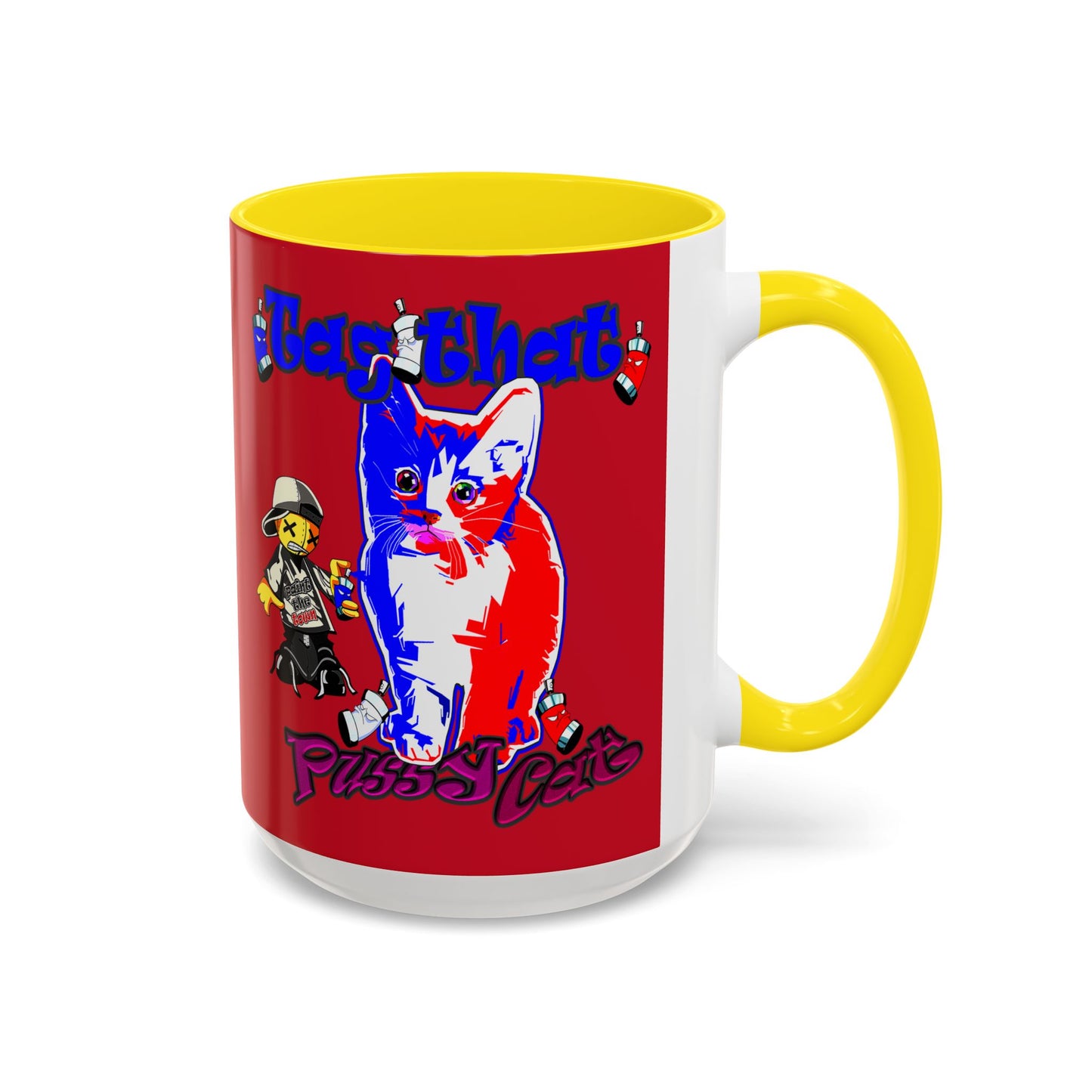 tag that - Accent Mug (dark red)