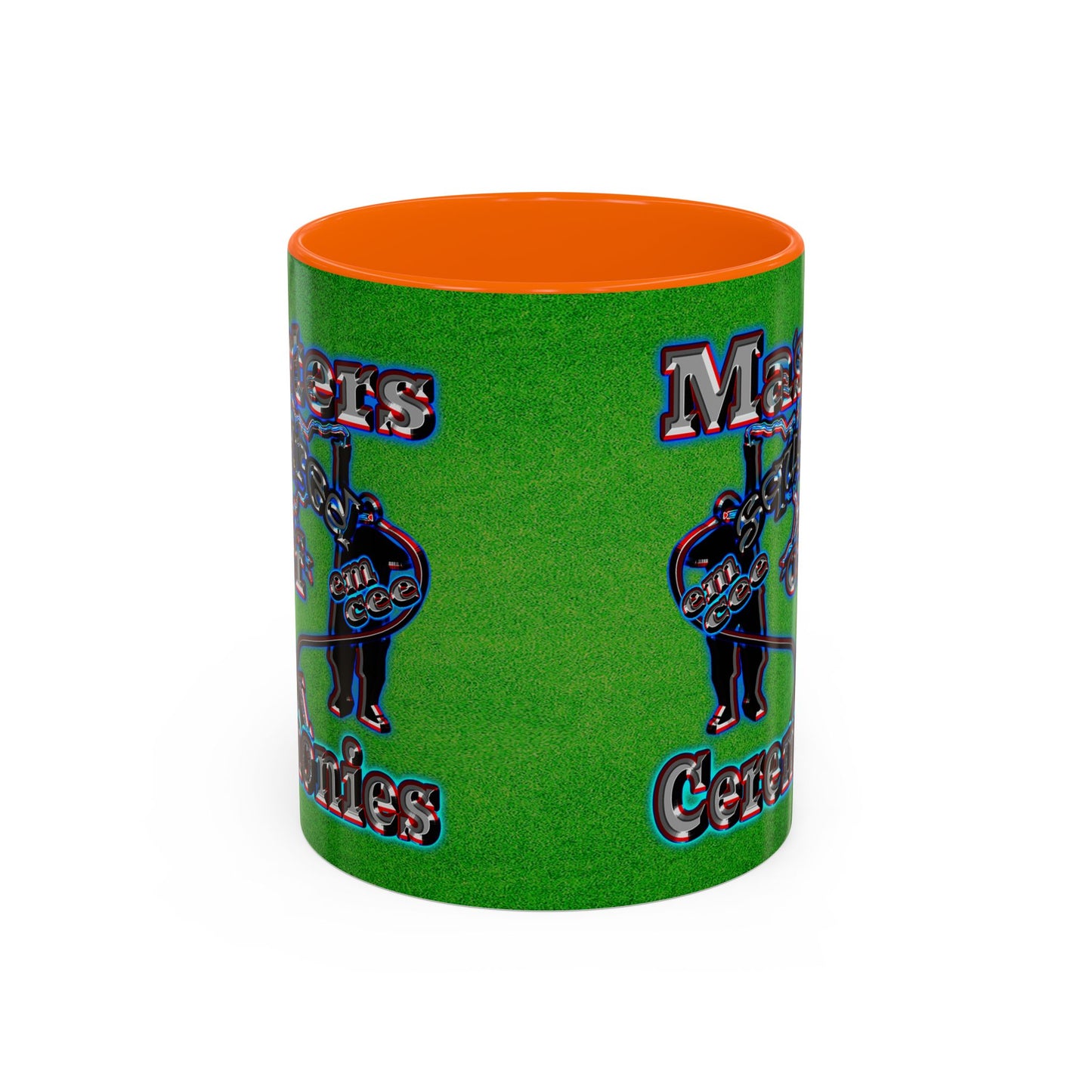 em cee squared - Accent Mug (green turf)