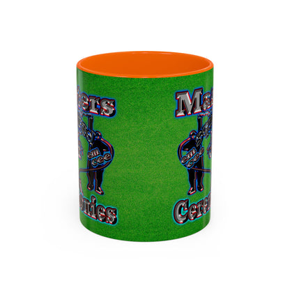 em cee squared - Accent Mug (green turf)