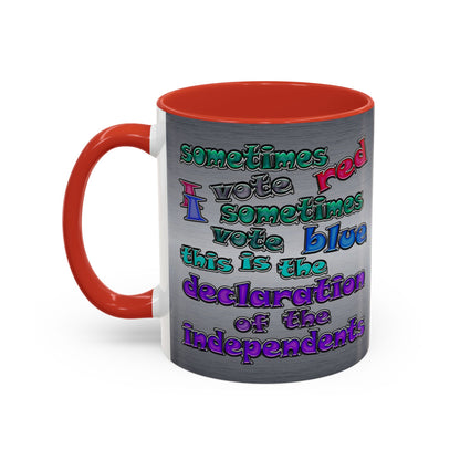 declaration of the independents - Accent Mug (brushed nickel)