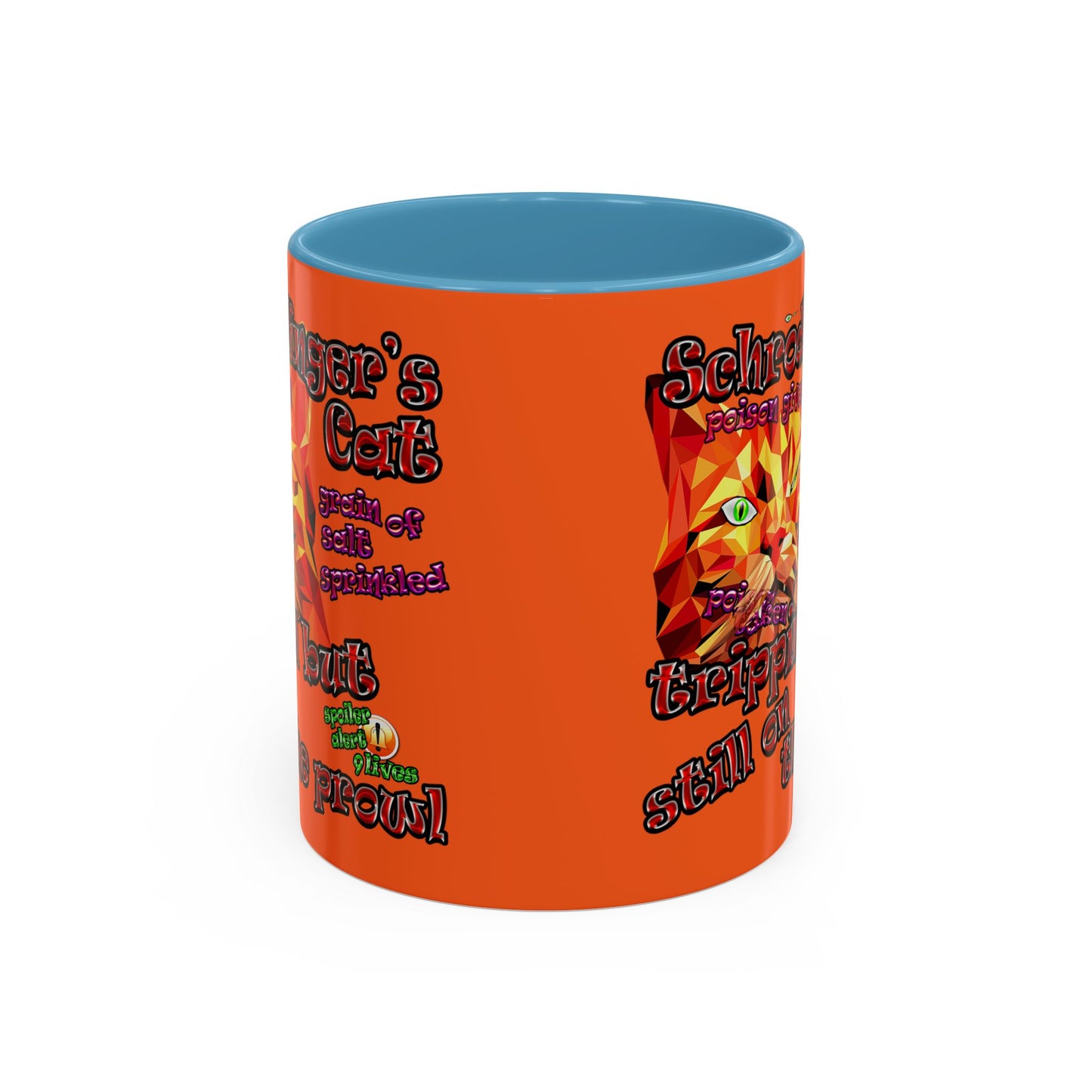 schrodinger's cat - Accent Mug (orange)