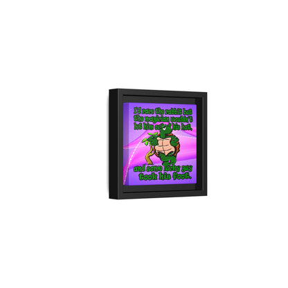 turtle race - framed canvas art (purple-pink wave)