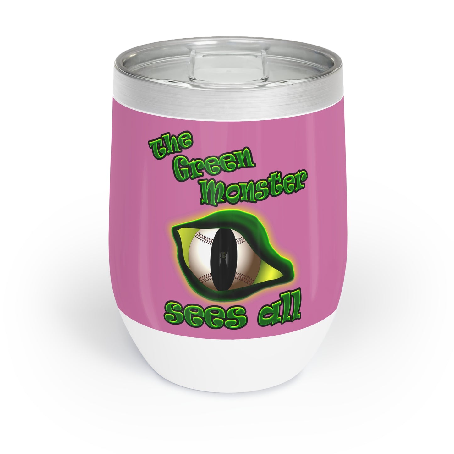 green monster - Chill Wine Tumbler (light pink)