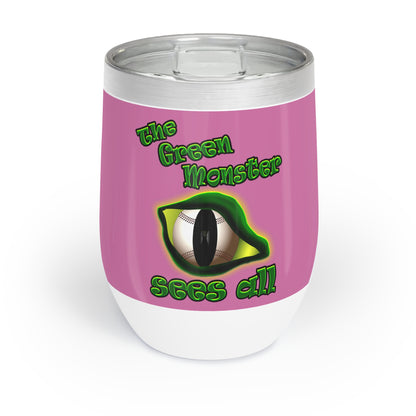 green monster - Chill Wine Tumbler (light pink)