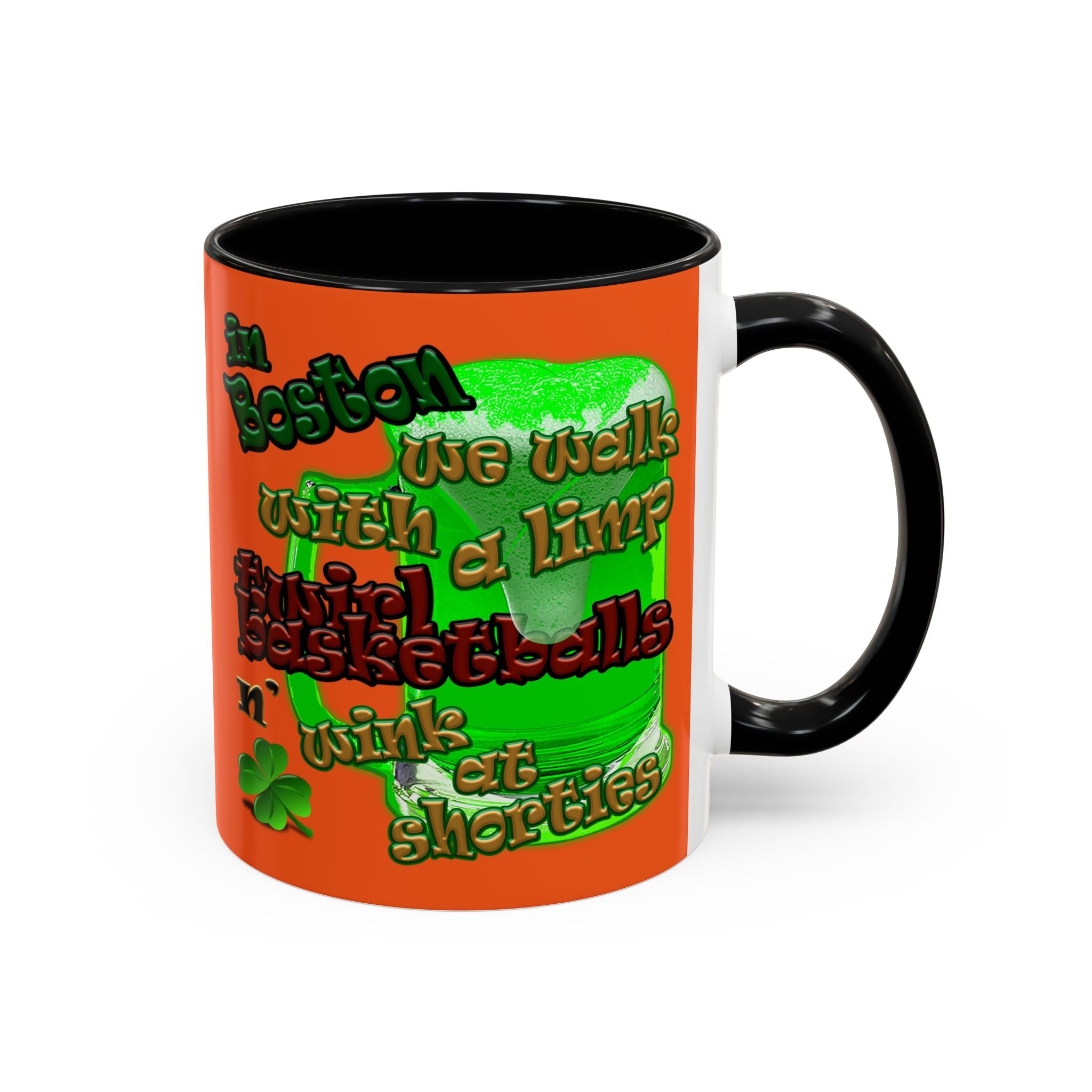 celtics logo - Accent Mug (orange)