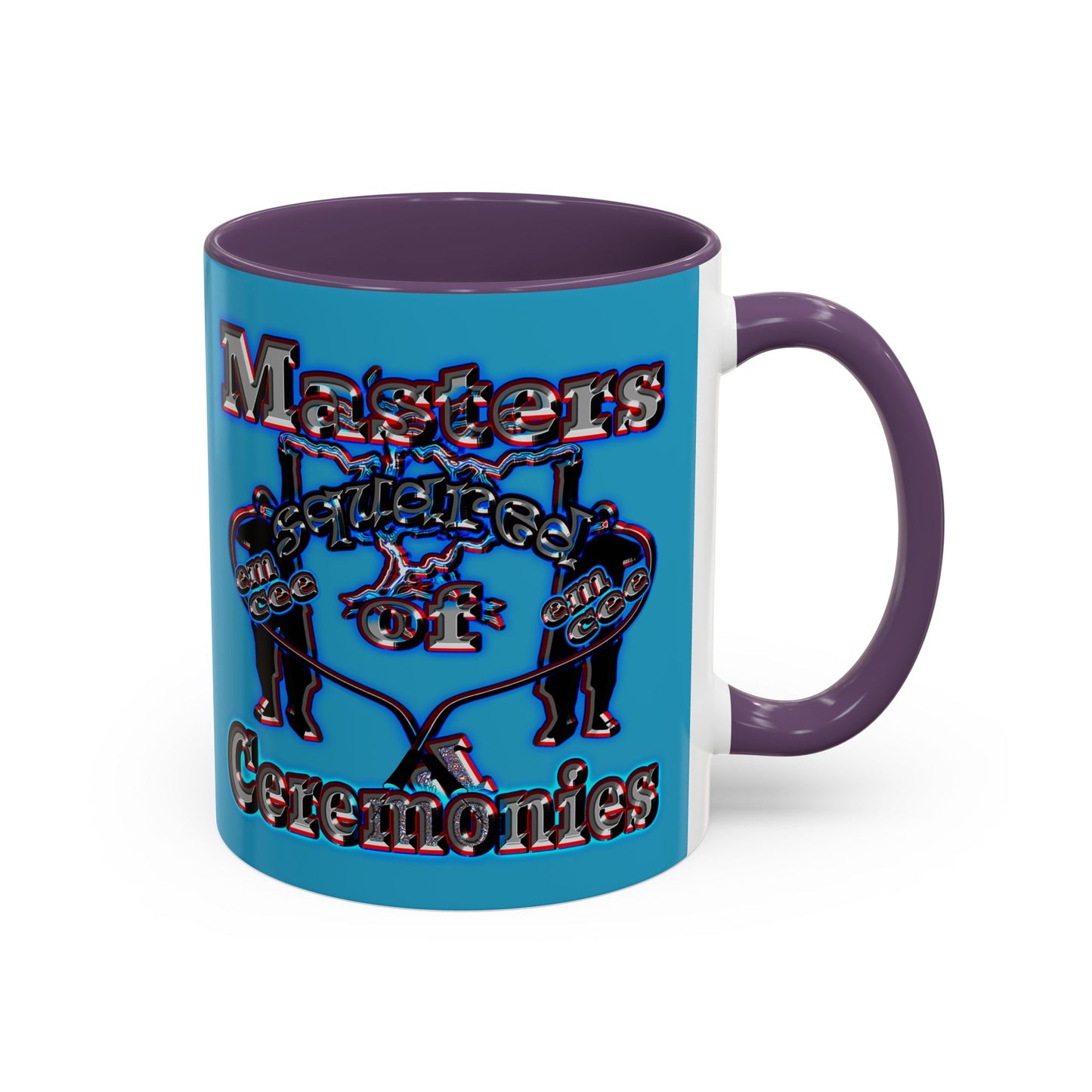 em cee squared - Accent Mug (turquoise)