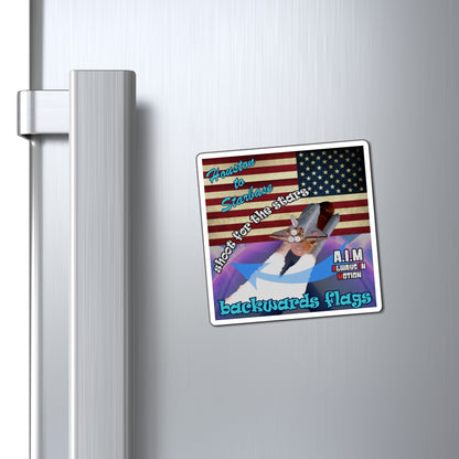shoot for the stars - Magnets - (grey-pink wave)