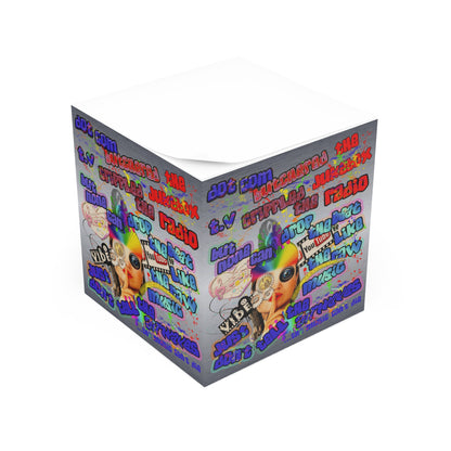 drop the beat - note cube (brushed nickel)