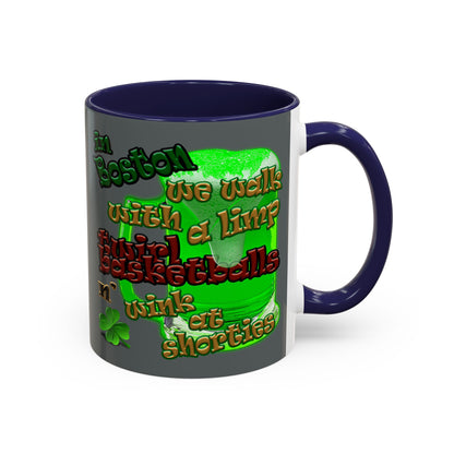 celtics logo - Accent Mug (dark grey)